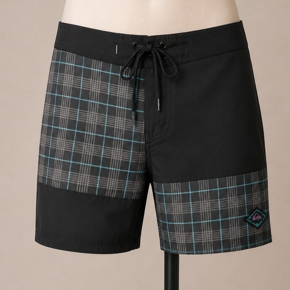 Quiksilver Men's Board Shorts Swim Casual Size 28 Waist Quick Dry 19" Long